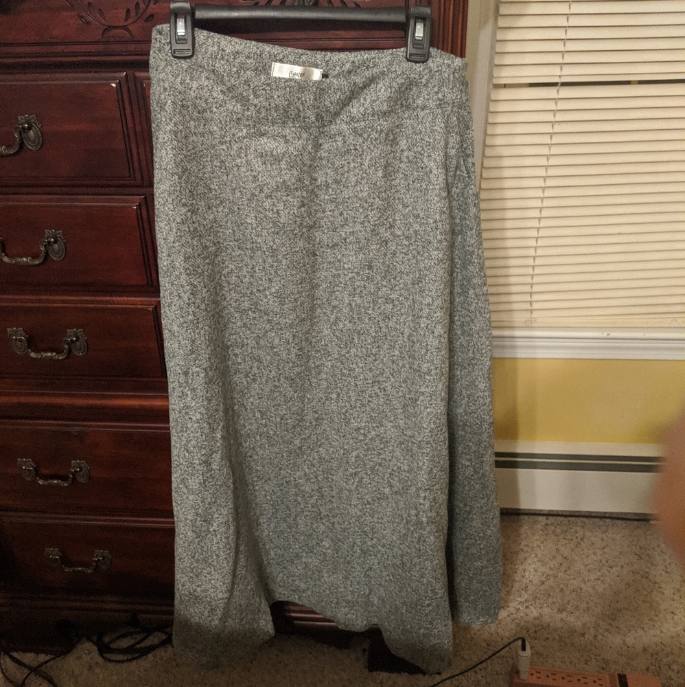 Women's Gray A-Line Skirt